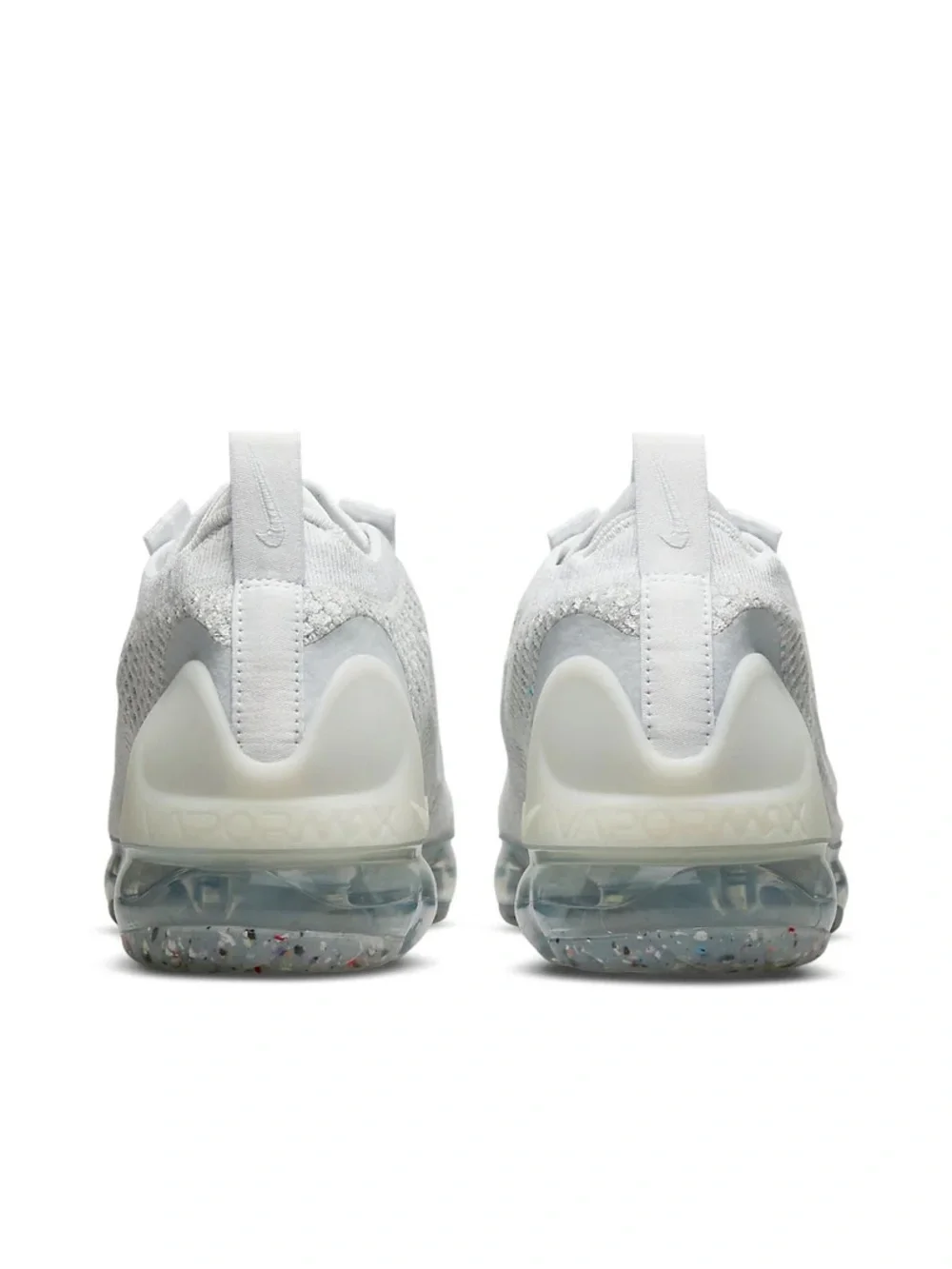 Nike Air VaporMax 2021 FK Womens Shoes Flyknit Sneakers Platinum DC4112-100 Sz 7